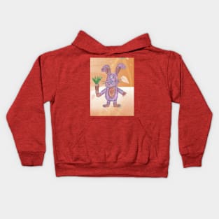 Hare with Carrot Kids Hoodie